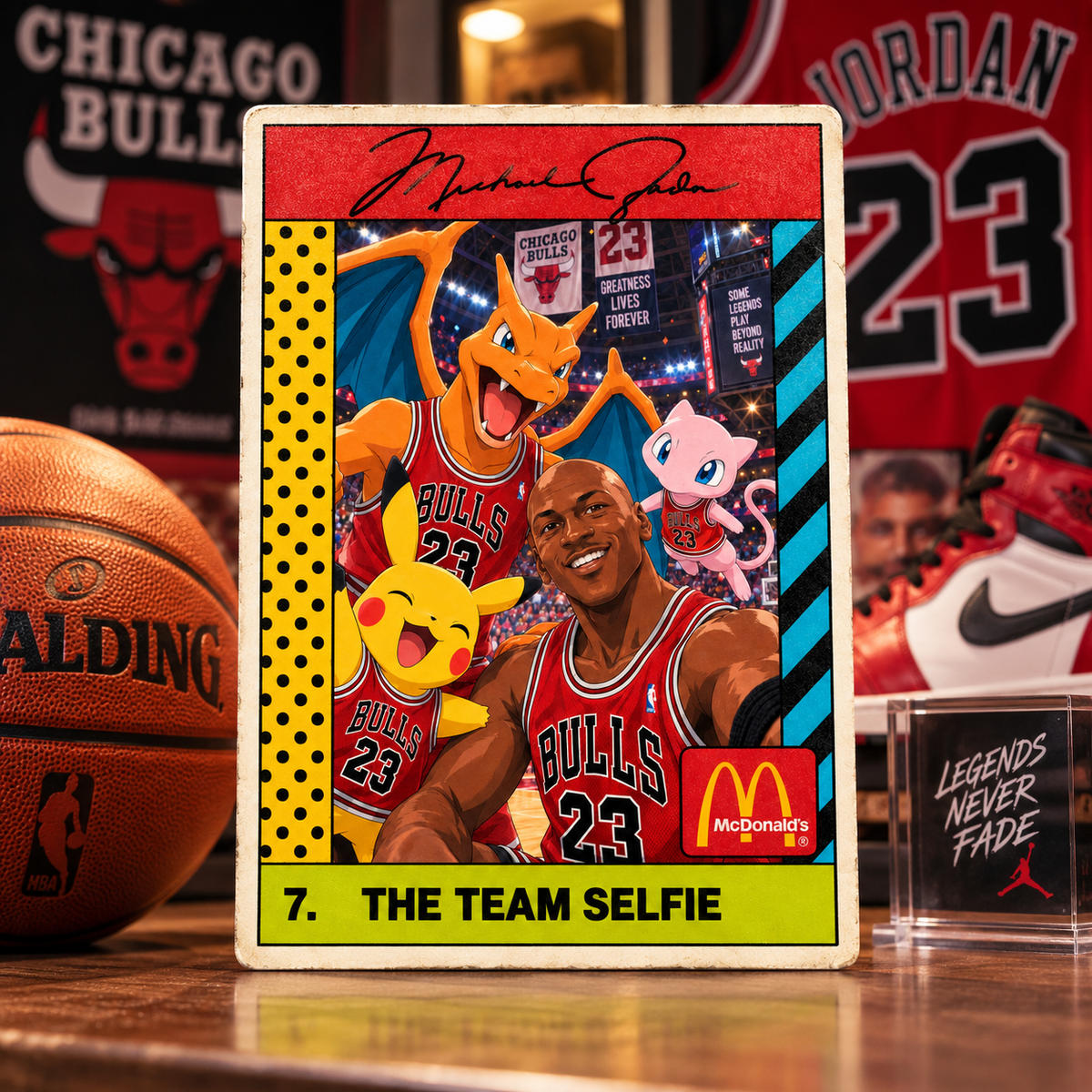 [PRE-SALE] Legends Never Fade – Basketball Team Selfie Collector Card