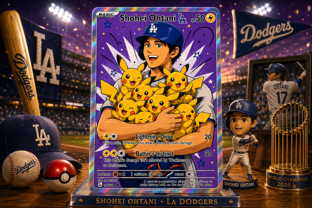 [PRE-SALE] Baseball Superstar & Electric Mascot Custom Full Art Collectible Card