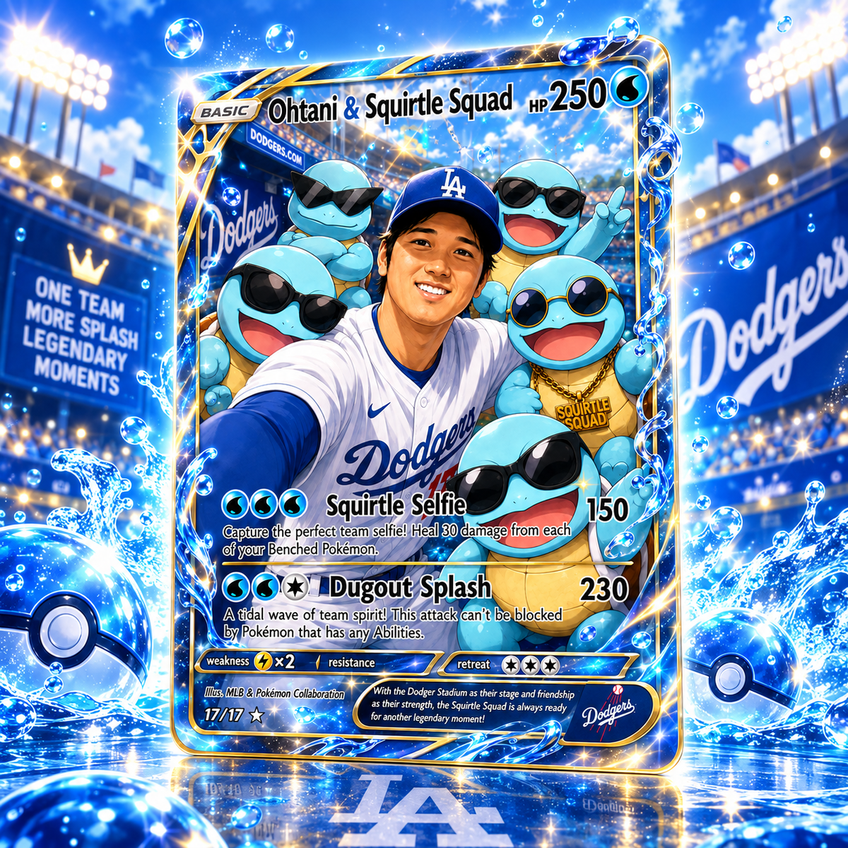 [PRE-SALE] Baseball Star & Turtle Squad Custom Collectible Card – Stadium Selfie Edition